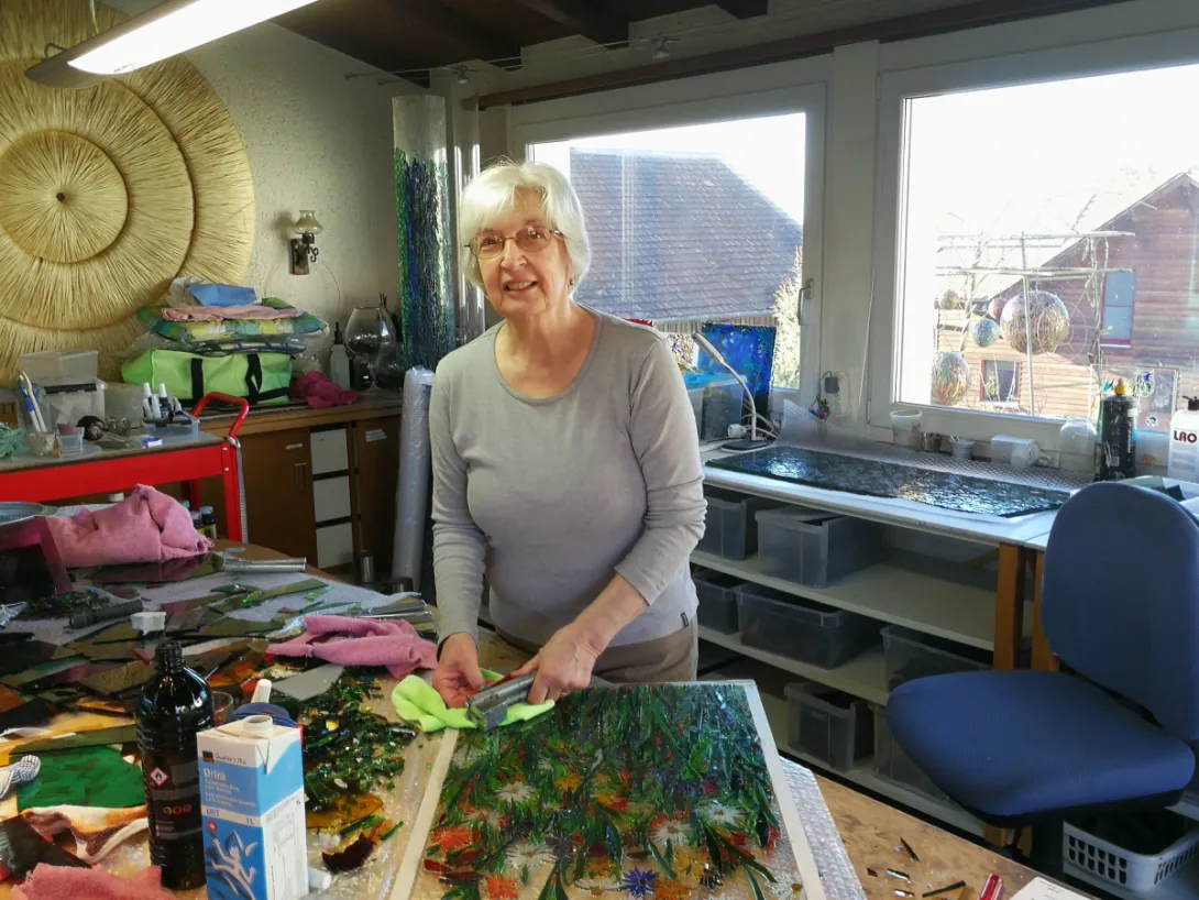 Arbeiten mit Echt-Antikglas